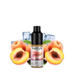 Peach Ice Nic Salt 10ml - Maryliq by Lost Mary