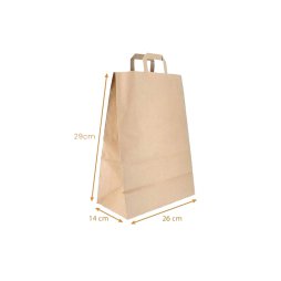 Sac Poignées Kraft  290 x 140 X 260mm  (50pcs) - SK3