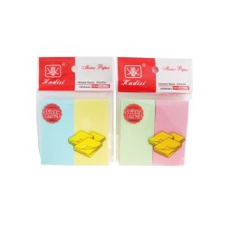 Post-It Memo Paper 76x76mm 100 Feuilles (Couleur Aléatoire) - Kadisi