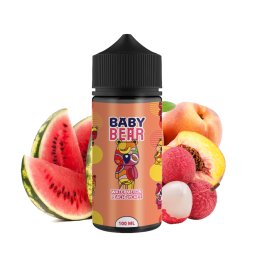 Watermelon Peach Lychee 0mg 100ml - Baby Bear