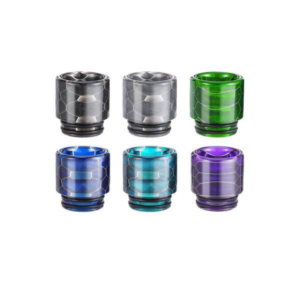 Drip Tip 810 en Résine R5 (6pcs) (Couleur Aléatoire) - ReeWape