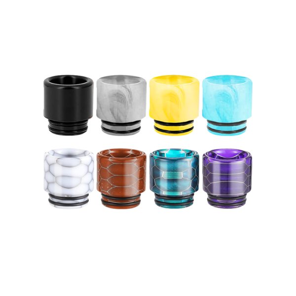 Drip Tip 810 Résine Cobra Kit A1 (8pcs) (Couleur Aléatoire) - ReeWape