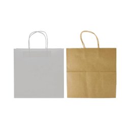 White twisted handles Kraft bag 28x15x28