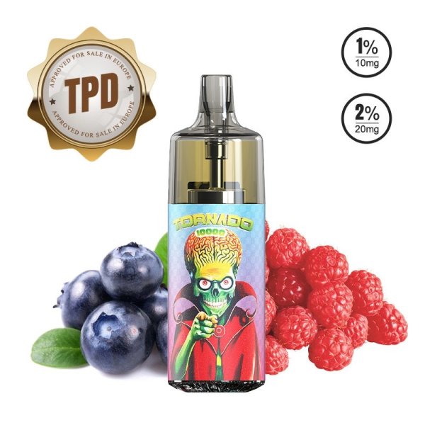 Tornado 10000 TPD Europe Blueberry Raspberry 10/20mg
