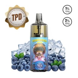 10000 Puff Blueberry Ice 10ml - Tornado by Gobar