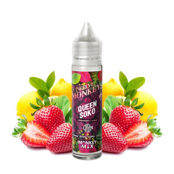 [Destock] Queen Soko Monkey Mix 0mg 50ml - Twelve Monkeys