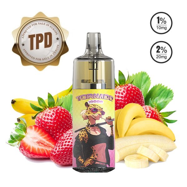 Tornado 10000 TPD Europe Strawberry Banana 10/20mg