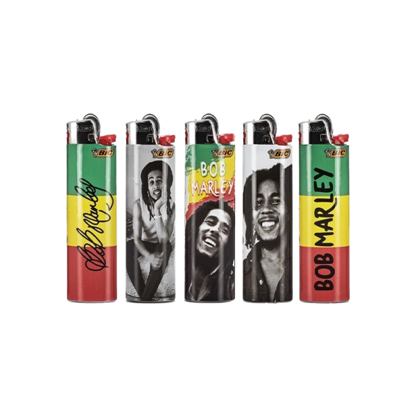 Bob Marley Pattern Maxi Lighters (50pcs) - Bic