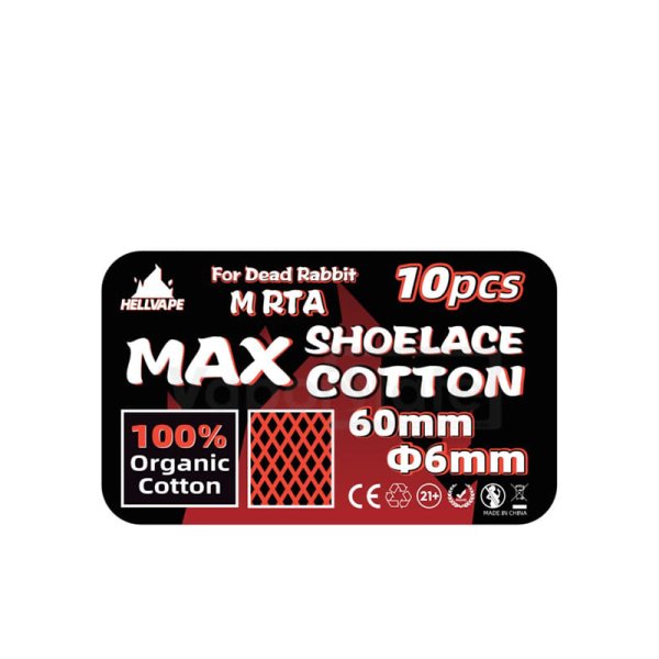 [Destockage] Lacets de Coton pour Dead Rabbit M RTA (10pcs) - Hellvape