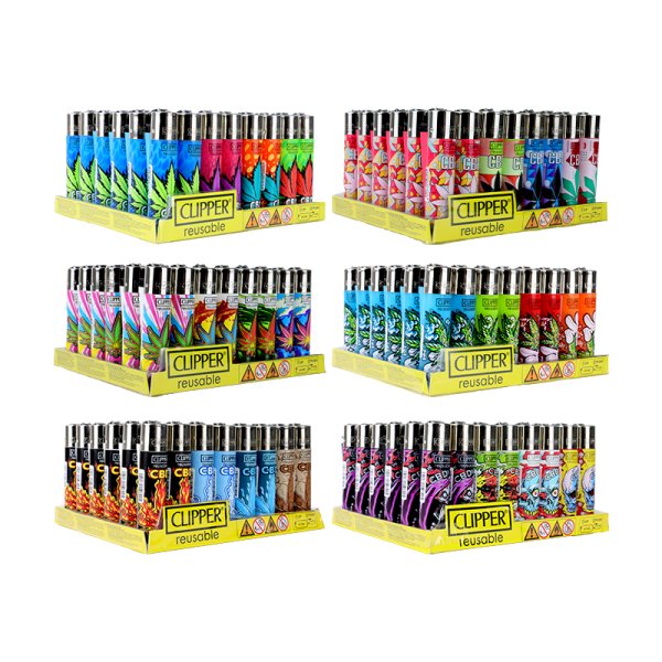 All Vibe Pattern Lighter (48pcs) - Clipper