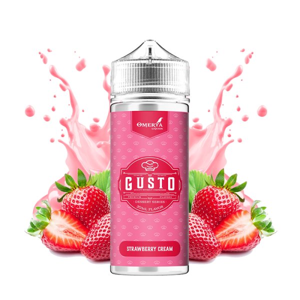 Strawberry Cream 0mg 100ml - Gusto by Omerta Liquids Strawberry Cream 0mg 100ml - Gusto by Omerta Liquids
