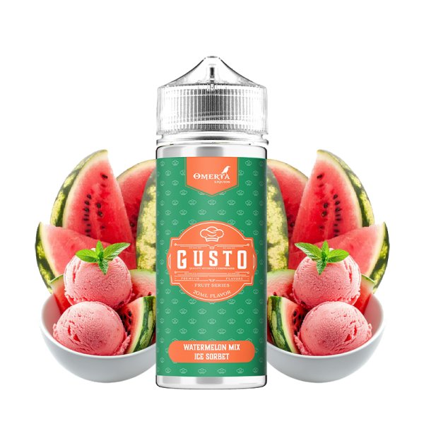Watermelon Mix Ice Sorbet 0mg 100ml - Gusto by Omerta Liquids Watermelon Mix Ice Sorbet 0mg 100ml - Gusto by Omerta Liquids