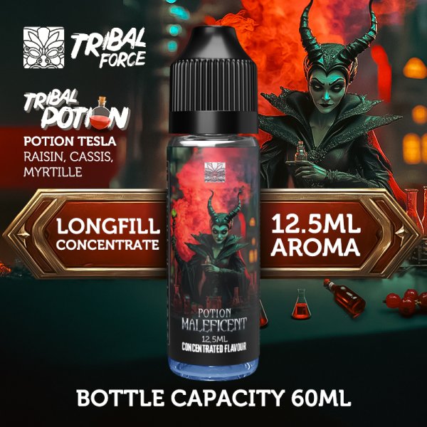 Long Fill (Arôme Concentré) Potion Maleficent 12.5/60ml - Tribal Force Long Fill (Arôme Concentré) Potion Maleficent 12.5/60ml - Tribal Force