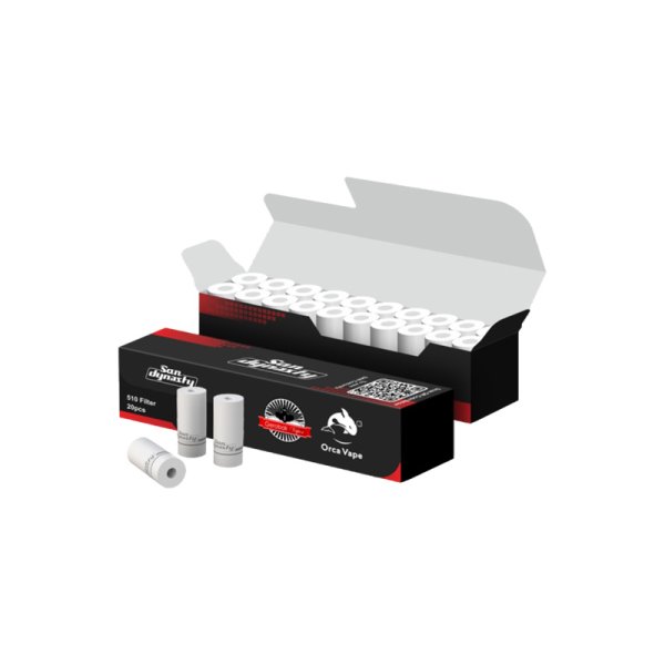 Filtre Drip Tip 510 20pcs - Gerobak Vaper X Orca Vape
