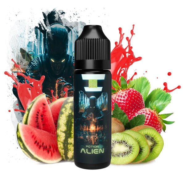 [Sample] Potion Alien (Pastèque/Fraise/Kiwi) 0mg 50ml - Tribal Force
