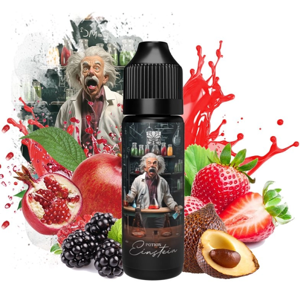 [Sample] Potion Einstein Strawberry/Pomegranate/Serpent fruit/Back berries) 0mg 50ml - Tribal Force
