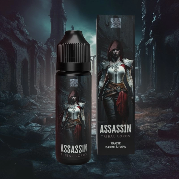 [Sample] Assassin (Barbe à Papa à La Fraise) 0mg 50ml - Tribal Lords by Tribal Force