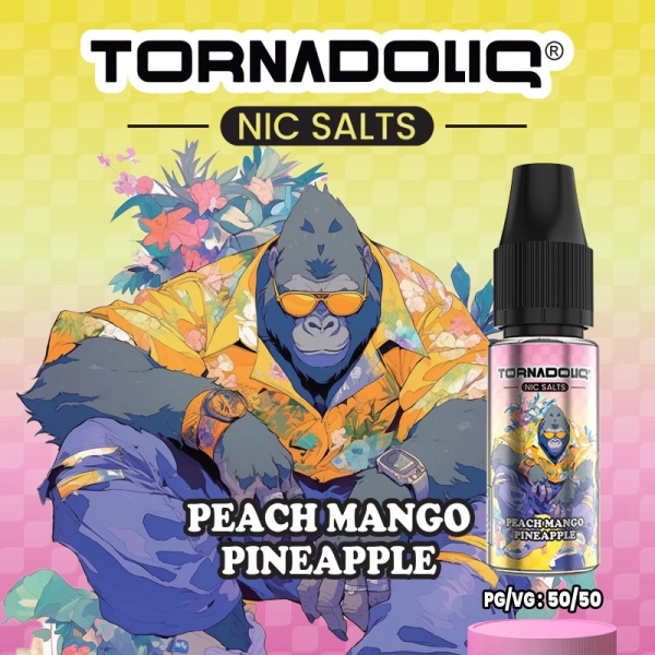 [Sample] Peach Mango Pineapple 10ml - Tornadoliq
