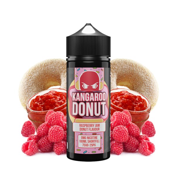 Raspberry Jam Donut 0mg 100ml - Kangaroo Donut by Cloud Thieves Co