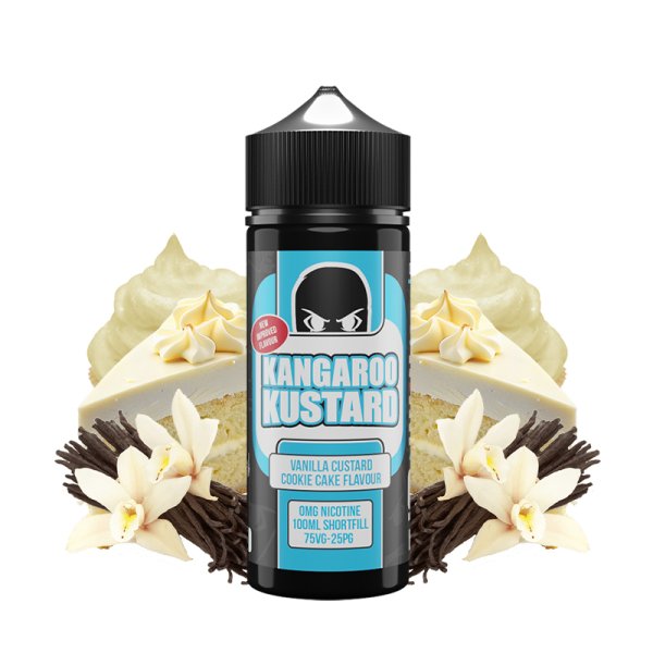 Vanilla Custard Cookie Cake 0mg 100ml - Kangaroo Kustard by Cloud Thieves Co