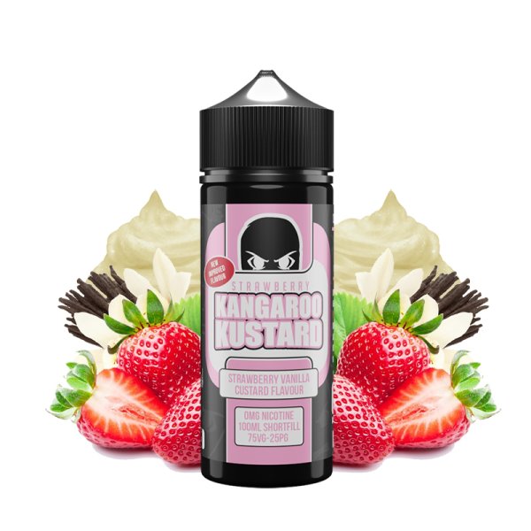 Strawberry Vanilla Custard 0mg 100ml - Kangaroo Kustard by Cloud Thieves Co