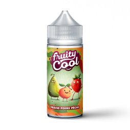 Fraise Poire Pêche 0mg 100ml - Fruity Cool