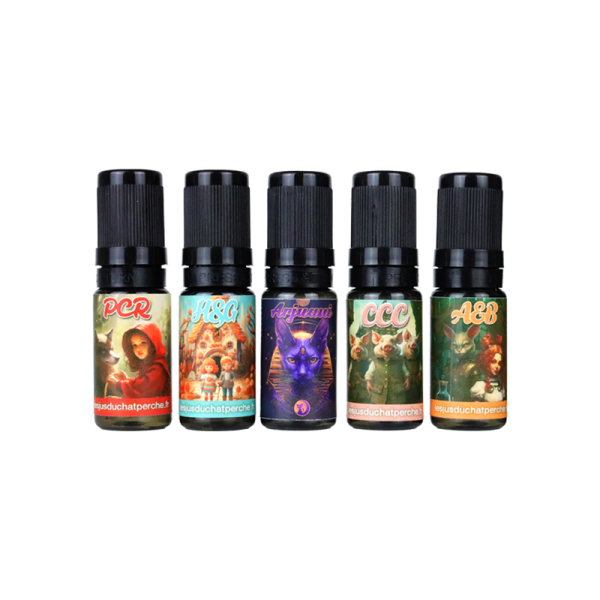 [Sample] 10ml 10mg (Saveur Aléatoire) (6pcs) - Les Jus du Chat Perché