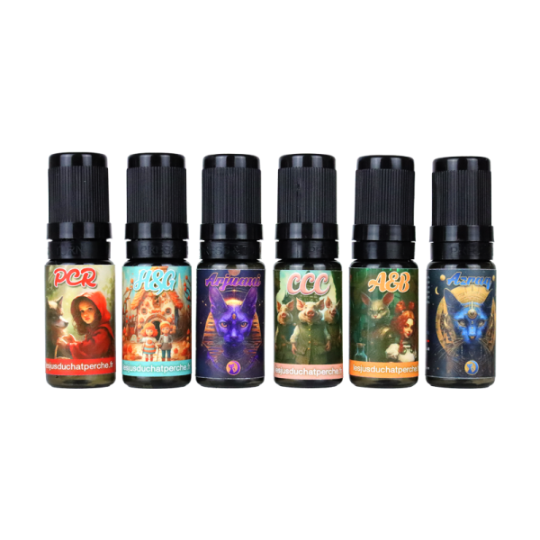 [Sample] 10ml 10mg (Saveur Aléatoire) (6pcs) - Les Jus du Chat Perché
