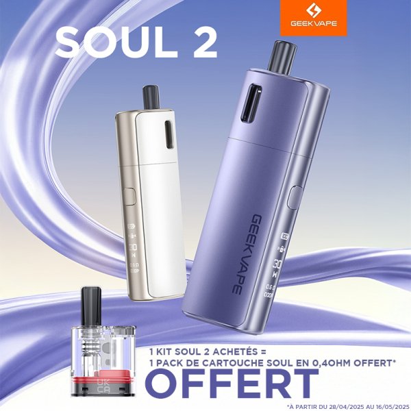 [Offer] 1+1 Kit Soul 2 2100mAh - Geekvape