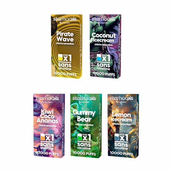 Cartouche Pré-remplie 0mg 10ml (1pcs) - Starhooks by Liquideo