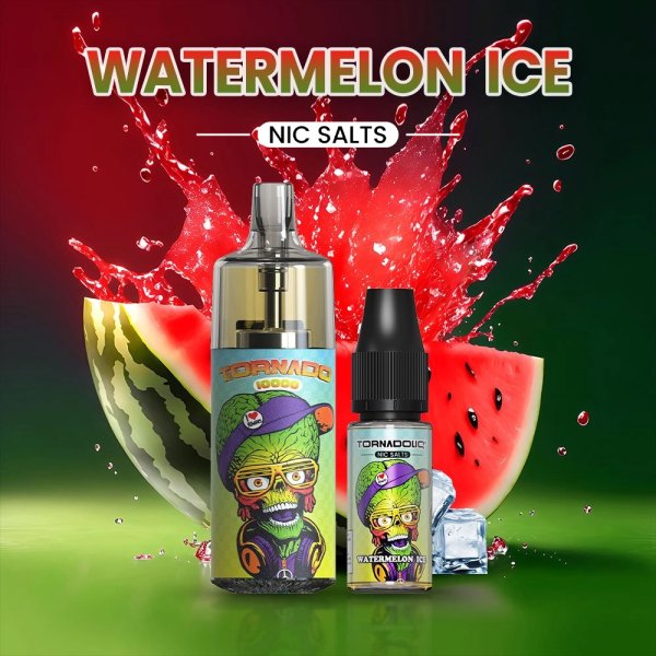 10000 Puff Watermelon Ice 10ml - Tornado by Gobar