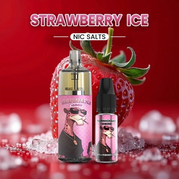 Puff Tornado 10000 TPD Europe Strawberry Ice 20mg