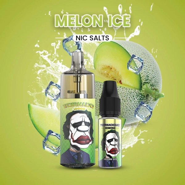 Puff 100% Légale Tornado 10000 Melon Ice 10/20mg