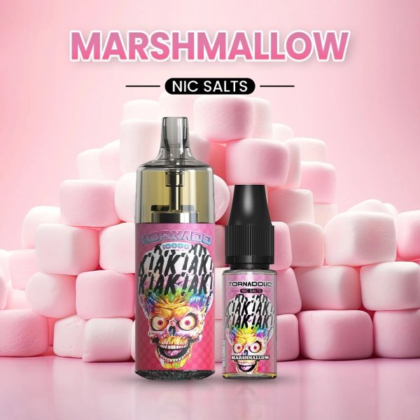 10000 Puff Marsmallow 10ml - Tornado by Gobar