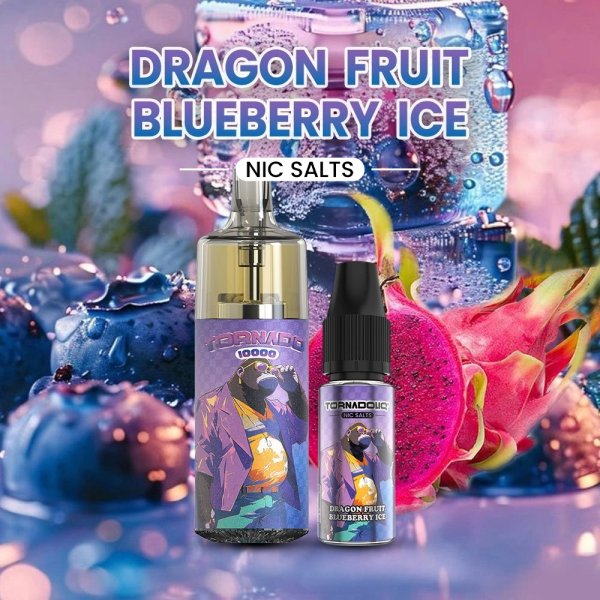 Puff Tornado 10000 TPD Europe Dragon Fruit Blueberry Ice 20mg