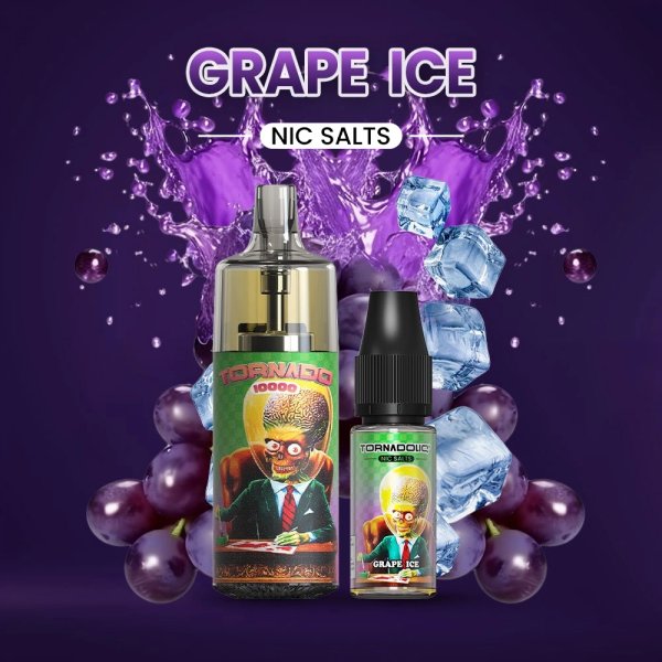 10000 Puff Grape Ice 10ml - Tornado by Gobar