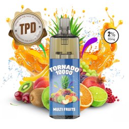 Tornado 10000 TPD Multi Fruit 10/20mg - Gobar X Tornadoliq