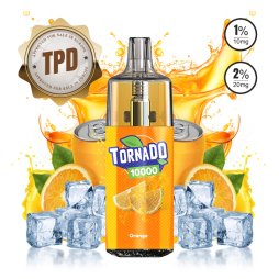 Puff Tornado 10000 TPD Europe Soda Orange 10/20mg Drink Edition