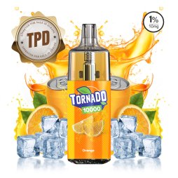 Puff Tornado 10000 TPD Europe Soda Orange 10/20mg Drink Edition