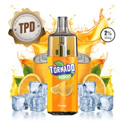 Puff Tornado 10000 TPD Europe Soda Orange 10/20mg Drink Edition