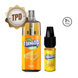 Puff Tornado 10000 TPD Europe Soda Orange 10/20mg Drink Edition