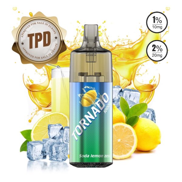 Tornado 10000 TPD Europe Soda Lemon Zest 10/20mg Drink Edition