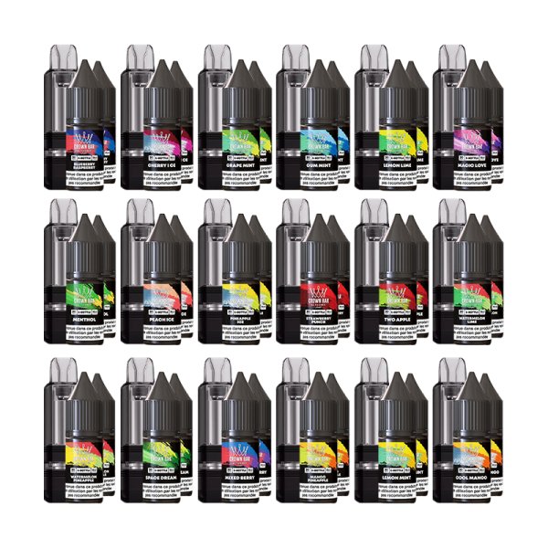 Cartouche Cubic 30k 10+2ml (1pcs) + E-liquides 20mg 10ml (2pcs) - Crown Bar by Al Fakher
