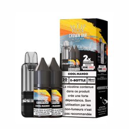 Cartouche Cubic 30k 10+2ml (1pcs) + E-liquides 20mg 10ml (2pcs) - Crown Bar by Al Fakher