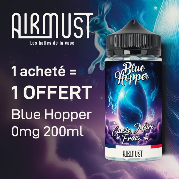 [Offre] 1+1 Blue Hopper 0mg 200ml - Airmust