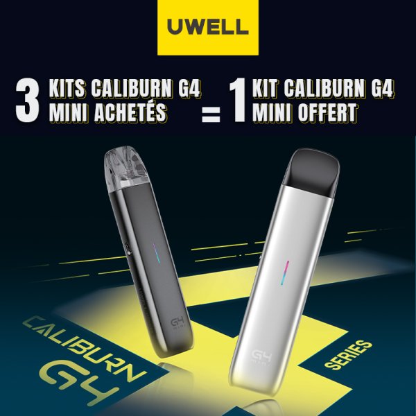 [Offre] 3+1 Pack Pod Caliburn G4 Mini - Uwell