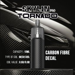 Pod Tornado Skylin Remplissable Vide Carbon Fiber Decal - Gobar