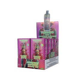 10000 Puff Strawberry Raspberry Cherry Ice 10ml - Tornado by Gobar