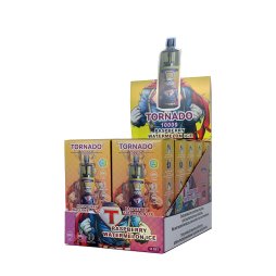 10000 Puff Raspberry Watermelon Ice 10ml - Tornado by Gobar
