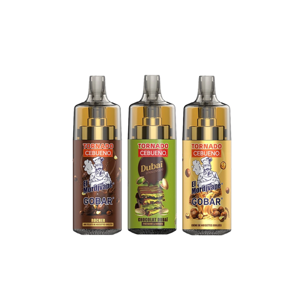 El Mordjvape & Chocovape Dubaï 0.7Ω 20mg - Cebueno x Tornado 10000 by Gobar